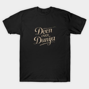 Islamic Deen Over Dunya T-Shirt